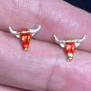 Texas Longhorns Stud Pierced Earrings